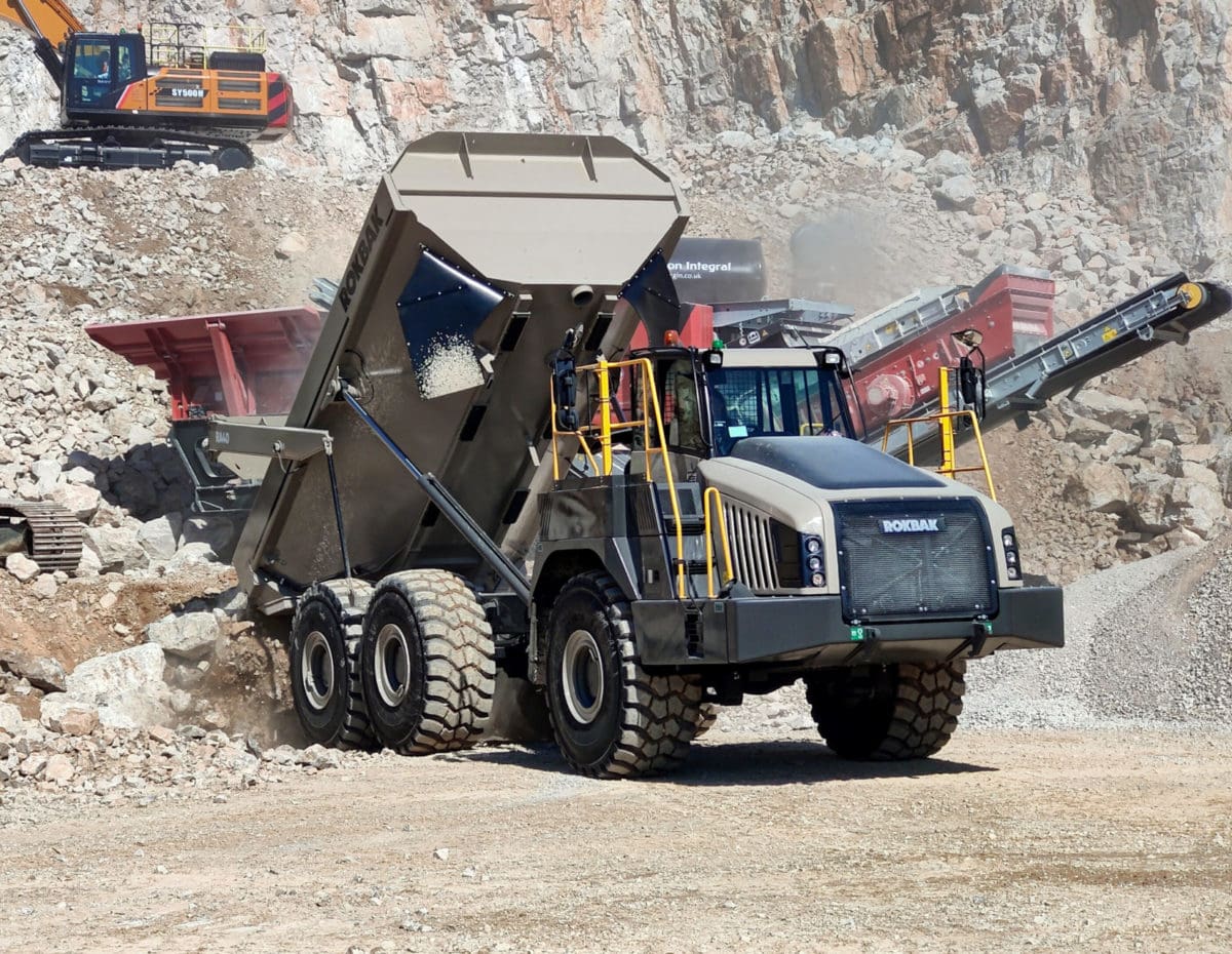 Rokbak highlights robust and reliable haulers at Hillhead 2022 - Rokbak